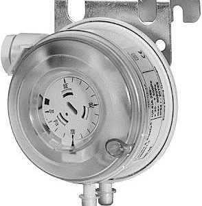 Presostato diferencial para la detección de flujo en conductos de aire o alarma de filtro colmatado.