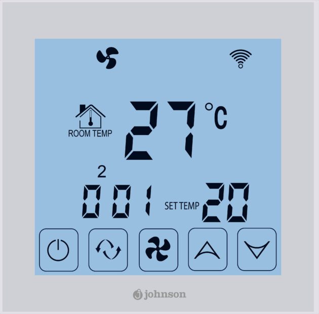 TERMOSTATO JOHNSON TÁCTIL PARA FANCOIL CON Wi-Fi MISTRAL CPW-1